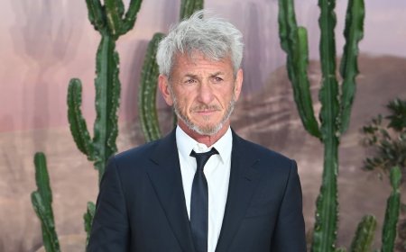 Sean Penn Smokes at Golden Globes After Nikki Glaser's 'Leather Handbag' Joke