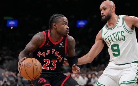 Short-handed Raptors hang tough in loss to Celtics