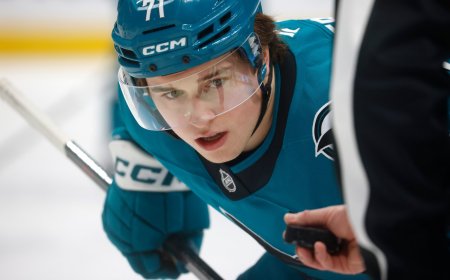 Sharks’ Celebrini says what he thinks of McDavid, MacKinnon, and his own Hart Trophy buzz
