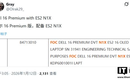 物流清单显示戴尔曾测试英伟达 N1X 芯片