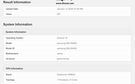 三星 Galaxy S26 Ultra 手机跑分首曝：高通第五代骁龙 8 至尊版芯片 +12GB 内存