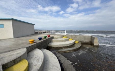 竹縣鳳坑沙灣遊憩設施再提升　淋浴區、紅豆餅親水階梯完工啟用