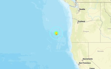 美国俄勒冈州海域发生6.0级地震