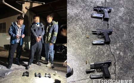 不爽好友被討債！嘉義男掏槍恐嚇、石頭砸車　狼狽遭逮還藏毒