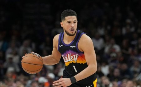 Suns star Devin Booker out against Pistons with ankle injury