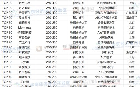 胡润发布2025中国人工智能企业50强：寒武纪、摩尔线程、沐曦股份前三 市值不及英伟达4%