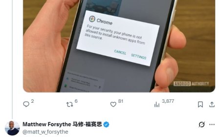 谷歌回应安卓侧载应用调整：“高阻力”安装流程即将上线