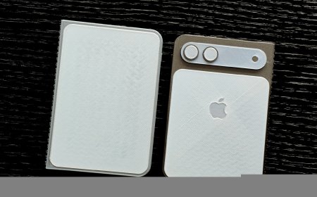 苹果首款折叠屏手机iPhone Fold模型展示 阔比例+内外双屏