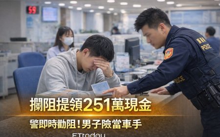 一句話差點毀一生！北投警急攔251萬　男險淪洗錢人頭