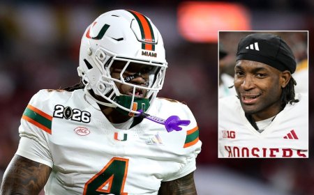 Indiana's D'Angelo Ponds reacts to Miami's Mark Fletcher Jr throwing punch after championship loss: 'Shocked'