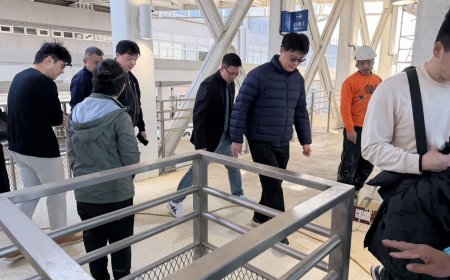 陸委會主委邱垂正首訪金門港旅運中心　視察全新通關大樓