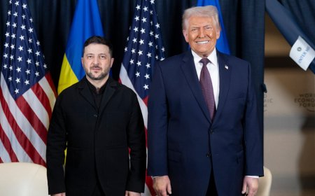 泽连斯基赴达沃斯见特朗普 闭门会谈近一小时