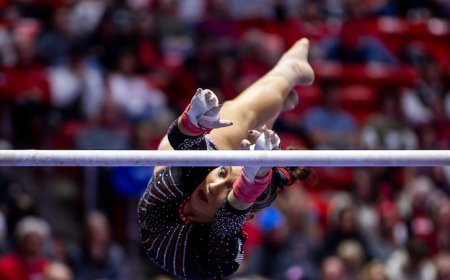 A bumpy start leads to Utah gymnastics’ lowest score of the season