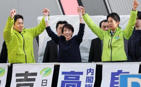 日本选战开打 高市吁民众支持她与维新党组联合政府