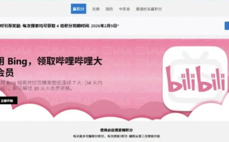 微软 Rewards 活动：国区 PC 安装必应壁纸并用 Bing 搜索 7 天赠 B 站大会员月卡