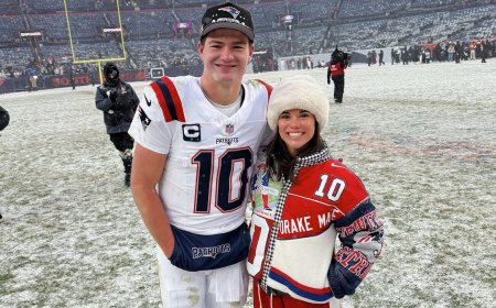 Drake Maye Says Moving to New England Was 'An Adjustment' for Wife Ann