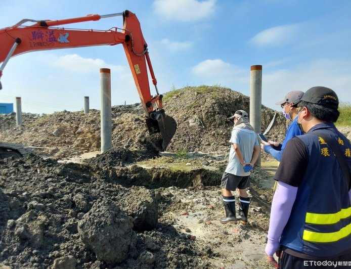 台南市府鐵腕掃蕩非法回填！環檢警聯手開挖19處　營建廢棄物全現形