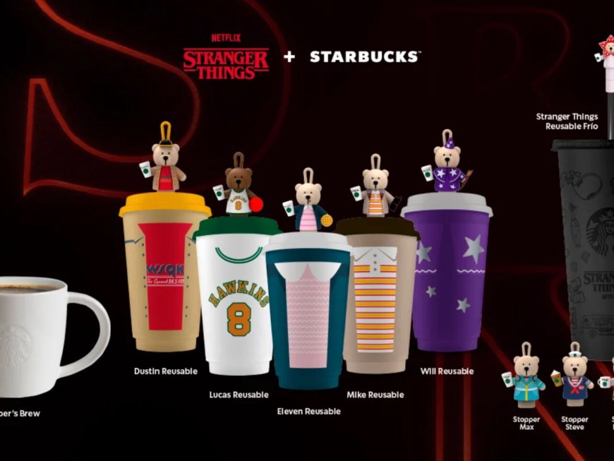 星巴克聯名《怪奇物語》！把顛倒世界變成隨行杯　角色杯塞收藏控暴動
