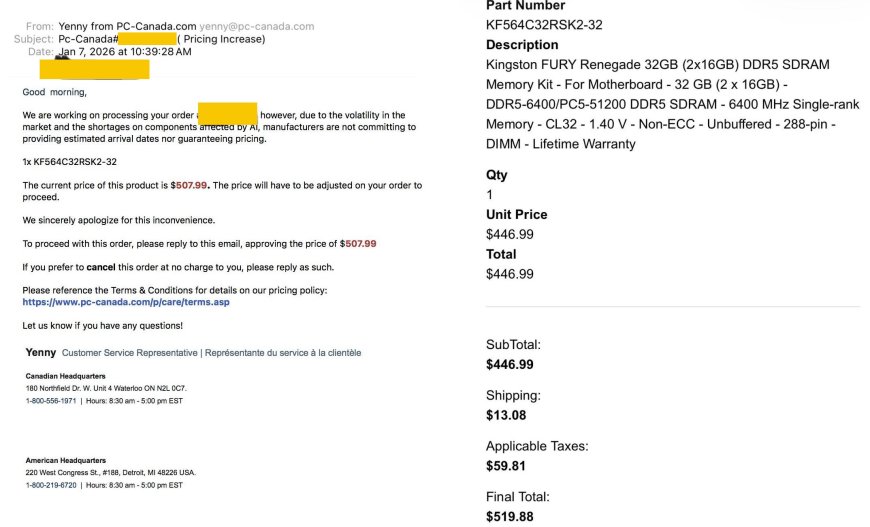 零售商吃相难看：内存订单直接不发货 借口市场波动坐地起价