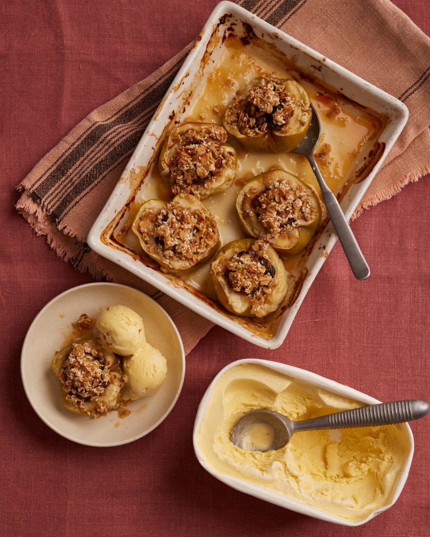 Helen Goh’s Recipe for Baked Apples with Lemon and Tahini