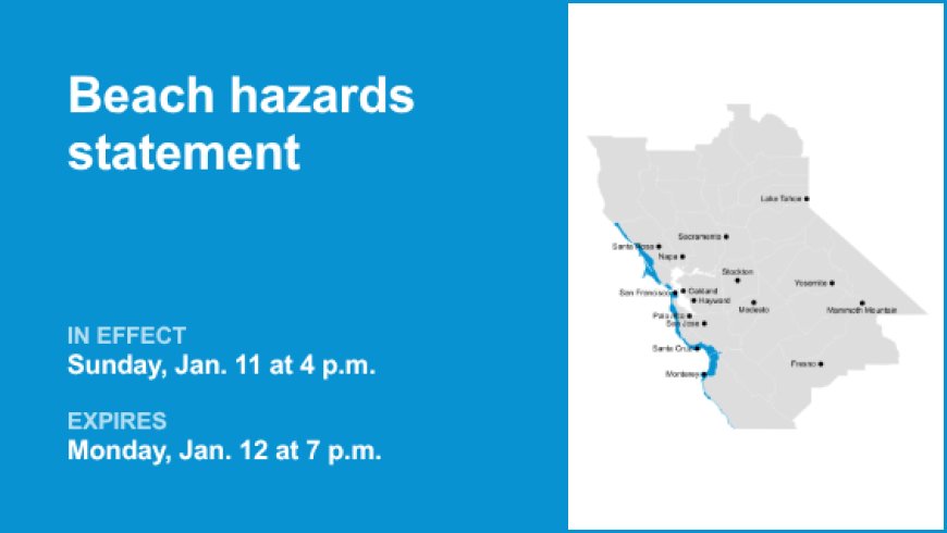 Beach hazards statement in place for Bay Area Shorelines until Monday evening – risk of sneaker waves