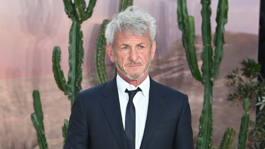 Sean Penn Smokes at Golden Globes After Nikki Glaser's 'Leather Handbag' Joke