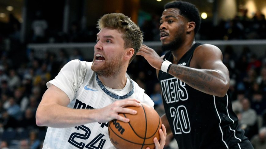 Cedric Coward hits two late threes to help Grizzlies beat Nets