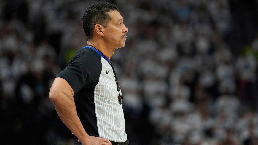 NBA official Bill Kennedy taken off court in wheelchair with injured leg