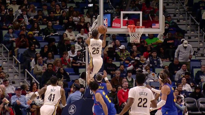 Pelicans’ Queen lobs it to Murphy for ridiculous 360 alley-oop layup