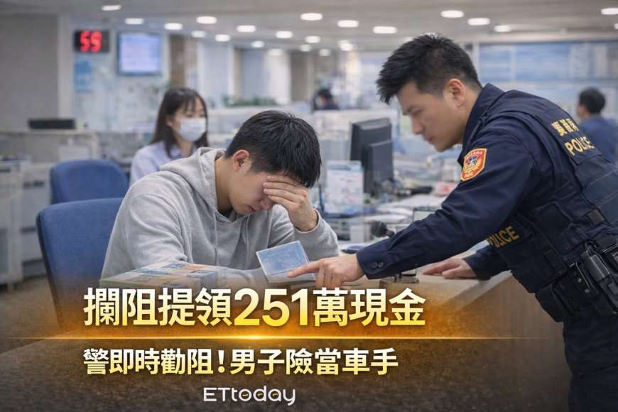 一句話差點毀一生！北投警急攔251萬　男險淪洗錢人頭