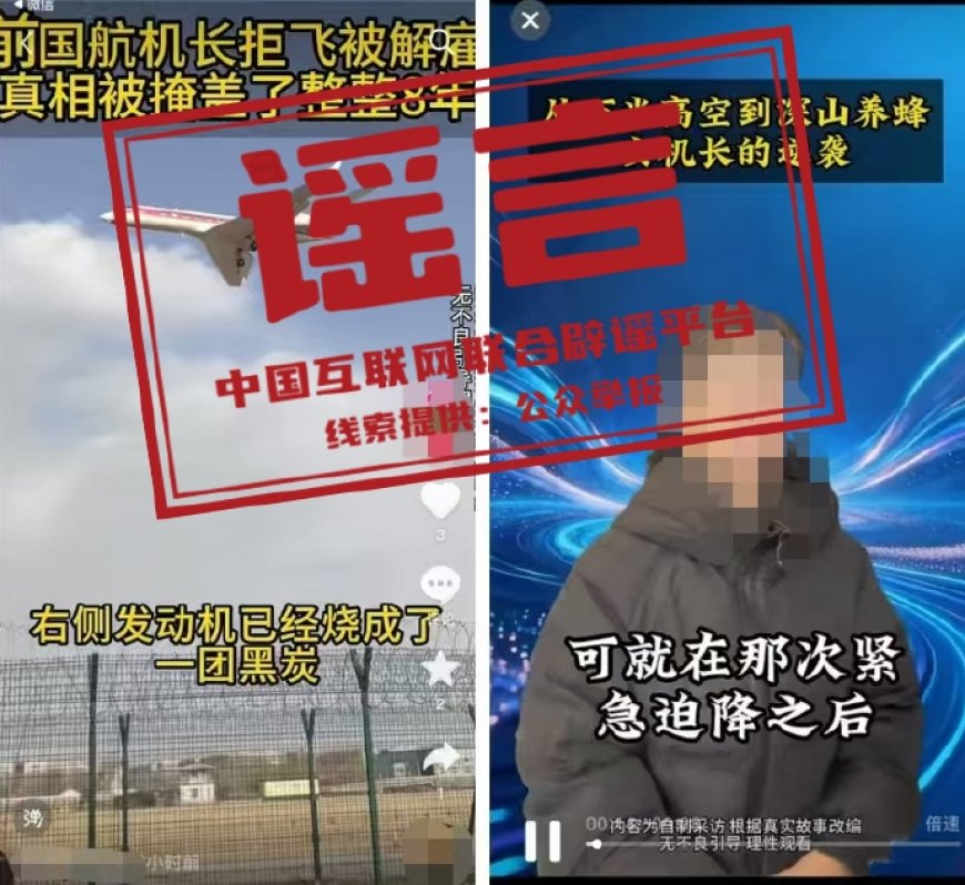 国航辟谣女机长拒飞被解雇后养蜂：编造航空不安全事件 引流营销其蜂蜜