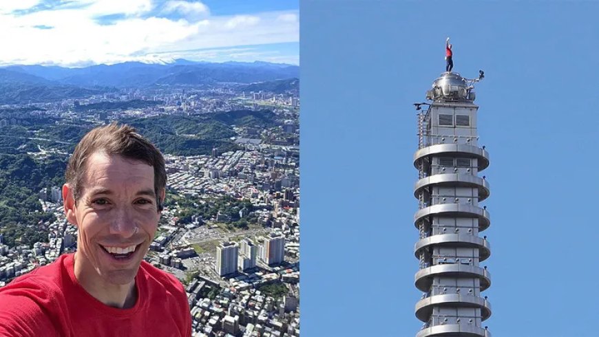 美徒手攀岩家成功登顶台北101大楼：508米生死极限 无安全绳、无装备