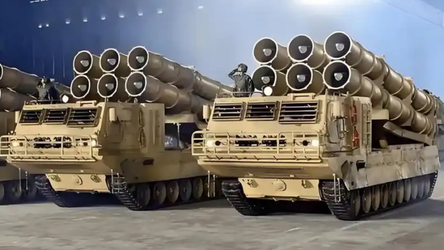 朝鲜试射新型大口径火箭炮 击中远程海上目标