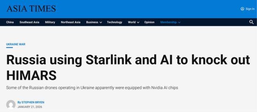 俄军用英伟达芯片和星链加持的无人机打击美械，比美军用得还溜
