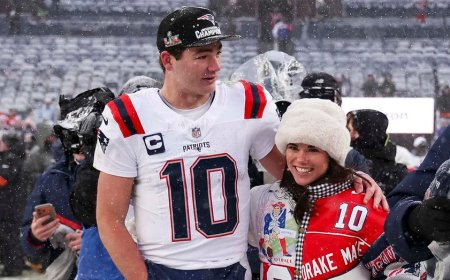 Patriots' Drake Maye ranks wife's viral TikTok baking recipes ahead of Super Bowl LX
