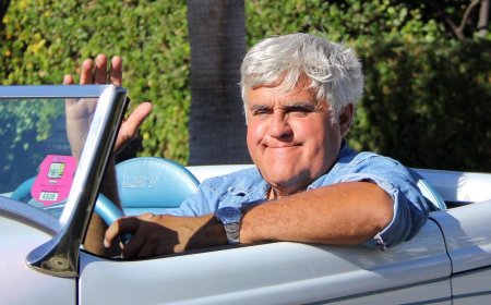 75-Year-Old Jay Leno Puts On His Mechanic Hat In Studio City