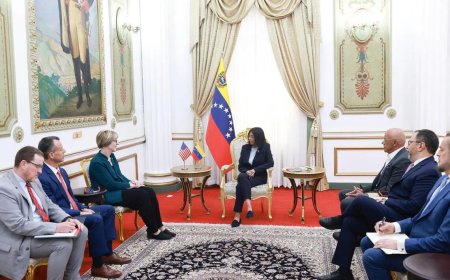 委代总统见美外交使团团长 推进两国外交对话路线图