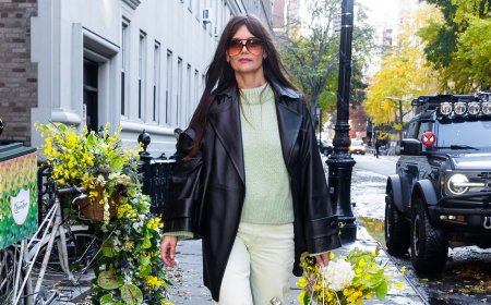 Katie Holmes' Mint Green Sweater Gives Winter Outfits a Fun Pop of Color