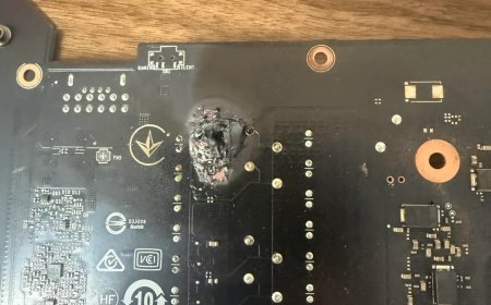 RTX4080 Super短路：严重到PCB都被烧穿 堪称最惨烈
