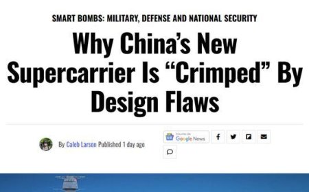 眼光太浅了！美媒：由于先天缺陷，福建舰远不足以对抗美国航母？