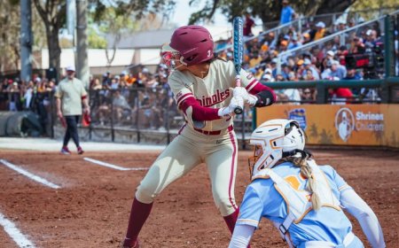 No. 6 Florida State softball drops final game of Clearwater Invitational to No. 3 Tennessee