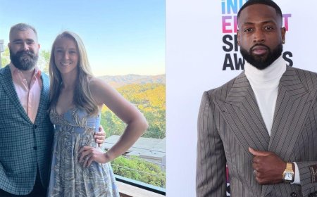Why Jason Kelce's Wife Kylie Has 'Beef' With Former Miami Heat Star Dwayne Wade
