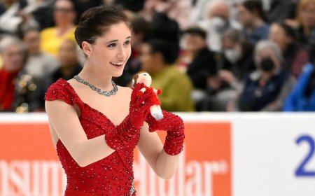 American figure skater Isabeau Levito having blast at Olympic village: 'You can't evict me'