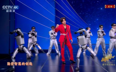 春节晚会变身科技狂欢 外媒关注中国人形机器人在春晚大放异彩
