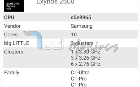 三星Exynos 2600多核成绩突破1.1万分 冲进第一梯队