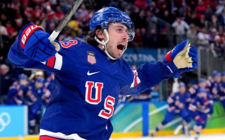 Olympic hockey history was made on Wednesday