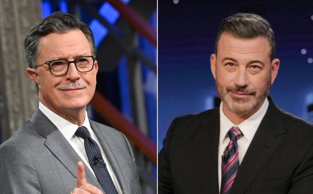 Colbert skewers CBS for denying deep-sixing of candidate interview, while Kimmel hosts Democratic fundraiser