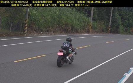 荷包注意！彰化科技執法再增加　紅牌重機破百分貝成噪音王