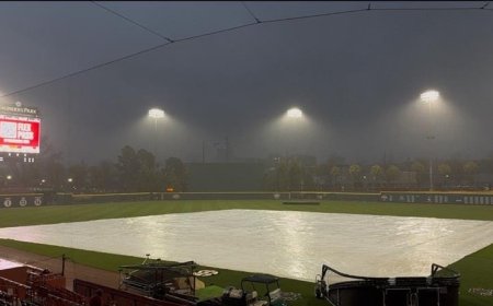 South Carolina baseball vs Clemson in weather delay before first pitch