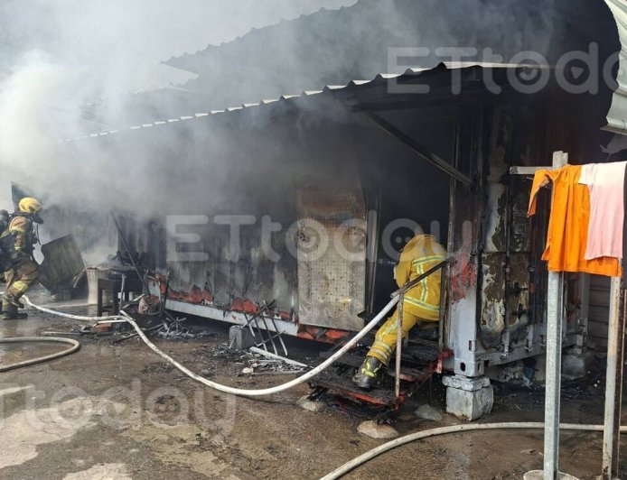 「台版九龍城寨」陷火海！貨櫃屋狂燒1傷　弱勢住戶恐無家可歸
